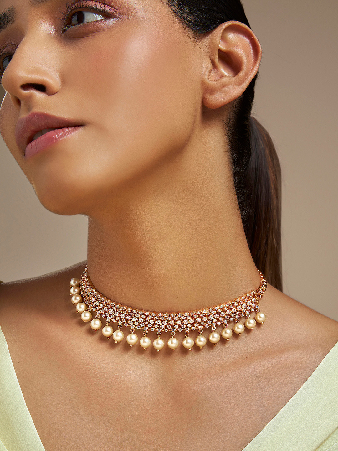 

Kushal's Fashion Jewellery Gold-Plated Necklace