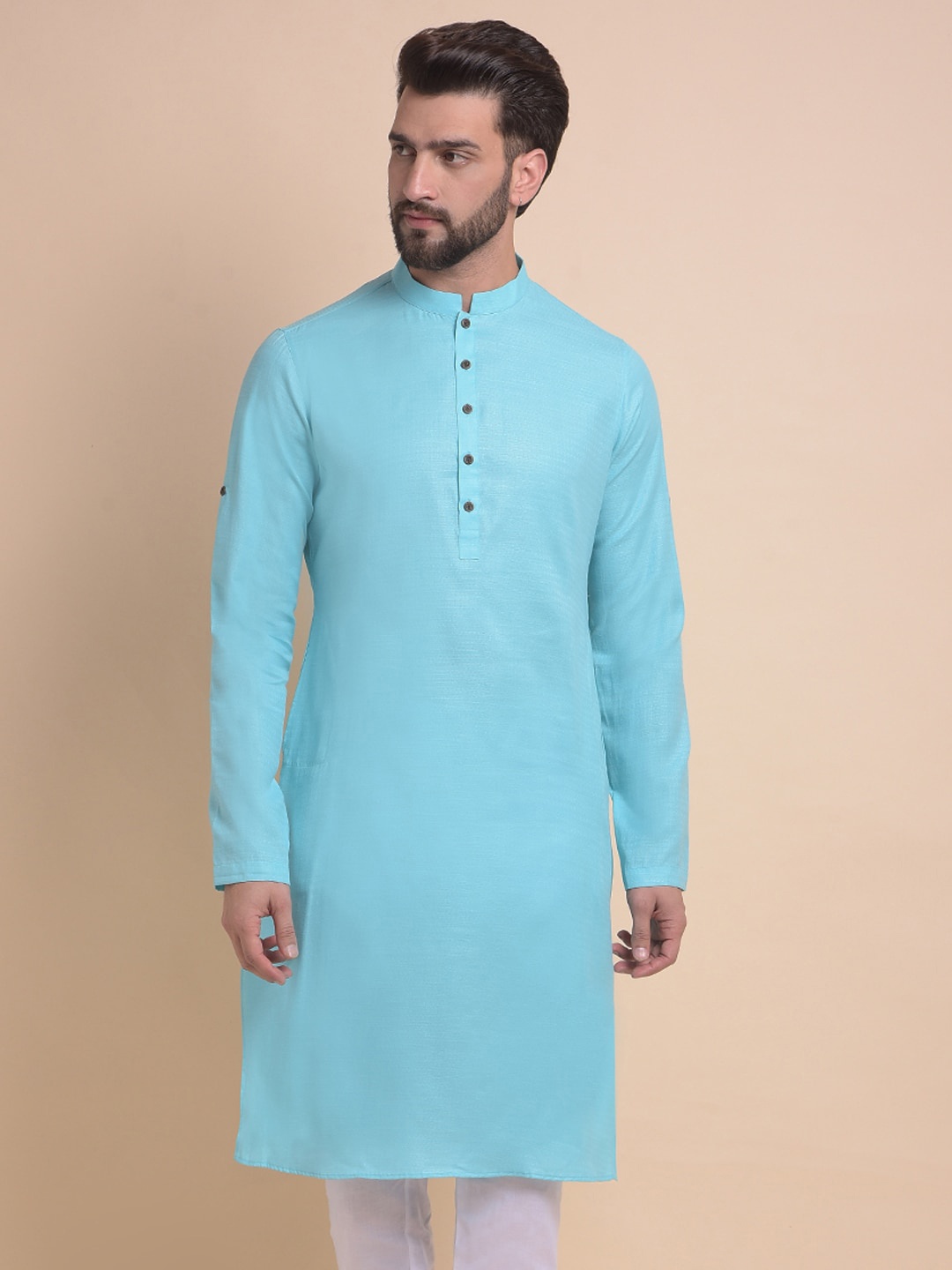 

Anouk Men Thread Work Kurta, Blue