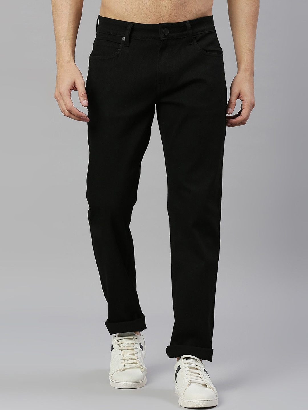 

Xee Men Comfort Slim Fit Jeans, Black