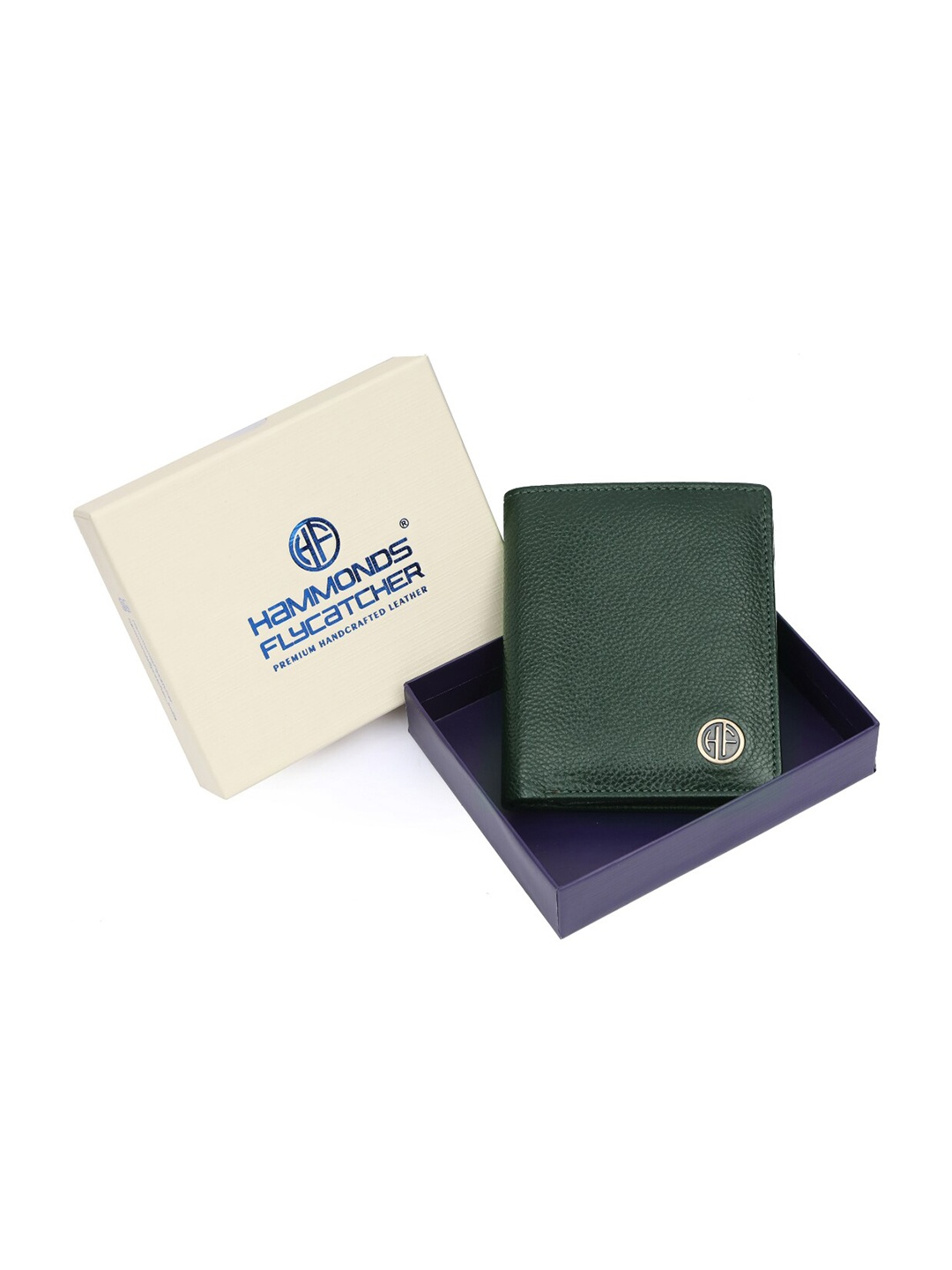 

HAMMONDS FLYCATCHER Men Textured Leather Two Fold Wallet, Green