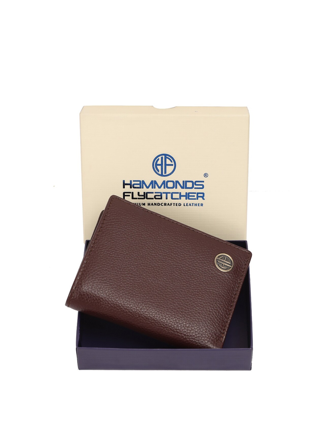 

HAMMONDS FLYCATCHER Men Textured Leather Three Fold Wallet, Brown