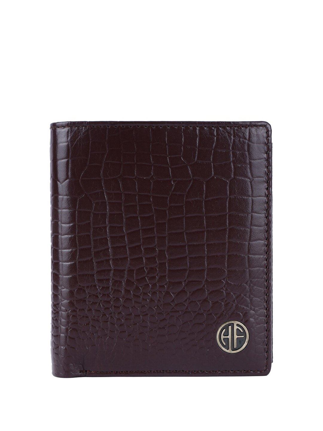 

HAMMONDS FLYCATCHER Textured RFID Genuine Leather Two Fold Wallet, Brown