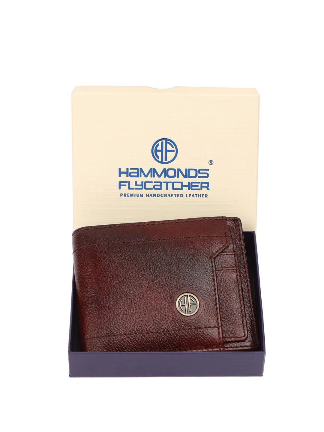 

HAMMONDS FLYCATCHER Men RFID Protected Leather Two Fold Wallet, Brown