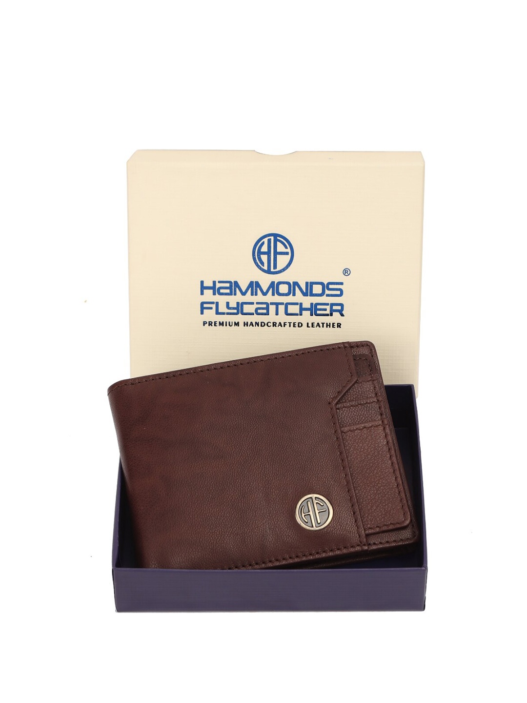 

HAMMONDS FLYCATCHER Men Leather Two Fold Wallet, Brown