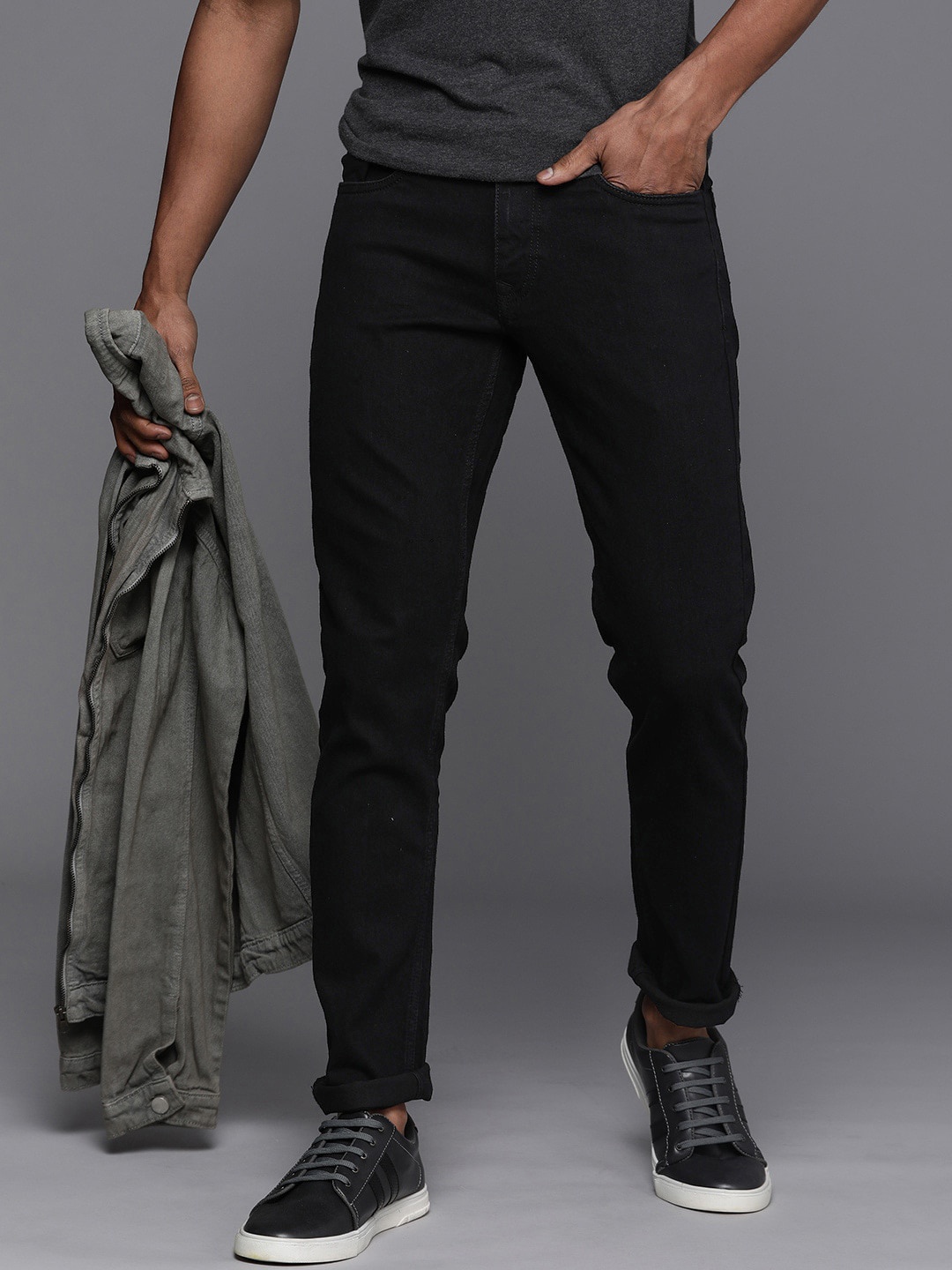 

Xee Men Comfort Slim Fit Stretchable Jeans, Black