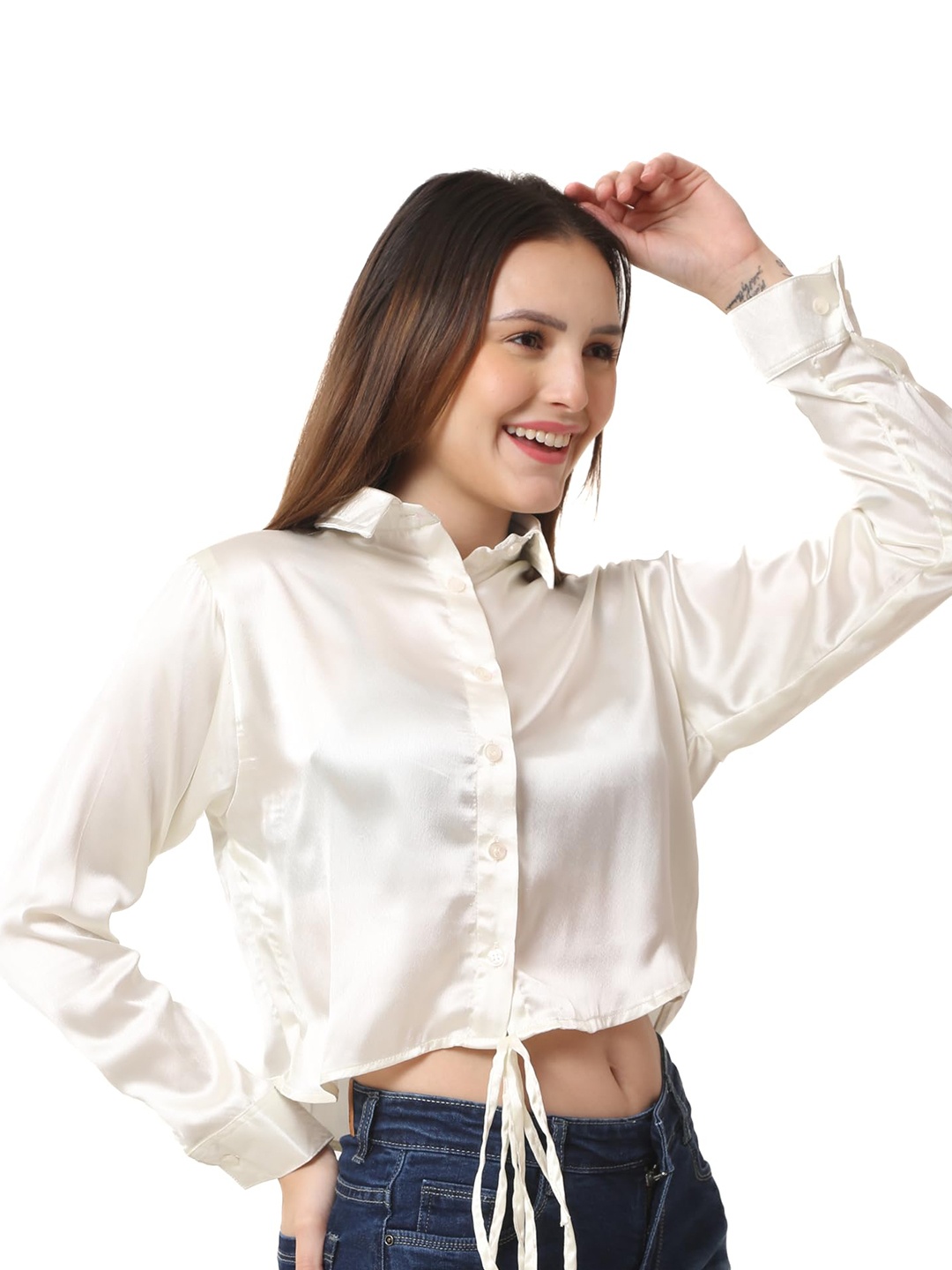 

CareDone Slim Fit Opaque Casual Shirt, White