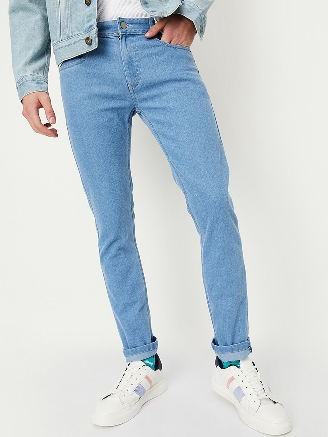 

Xee Men Comfort Slim Fit Stretchable Jeans, Blue