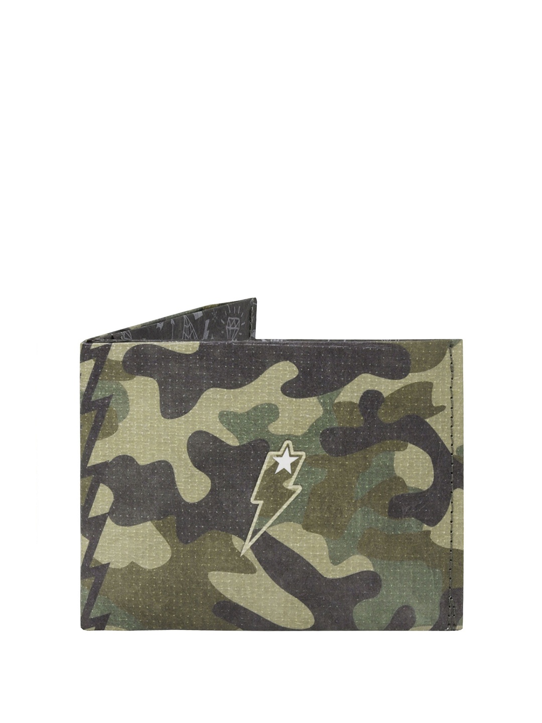 

SUPERVEK Unisex Camouflage Printed Two Fold Wallet, Brown