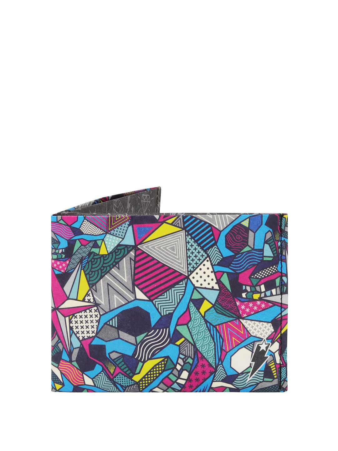 

SUPERVEK Unisex Printed Two Fold Wallet, Blue