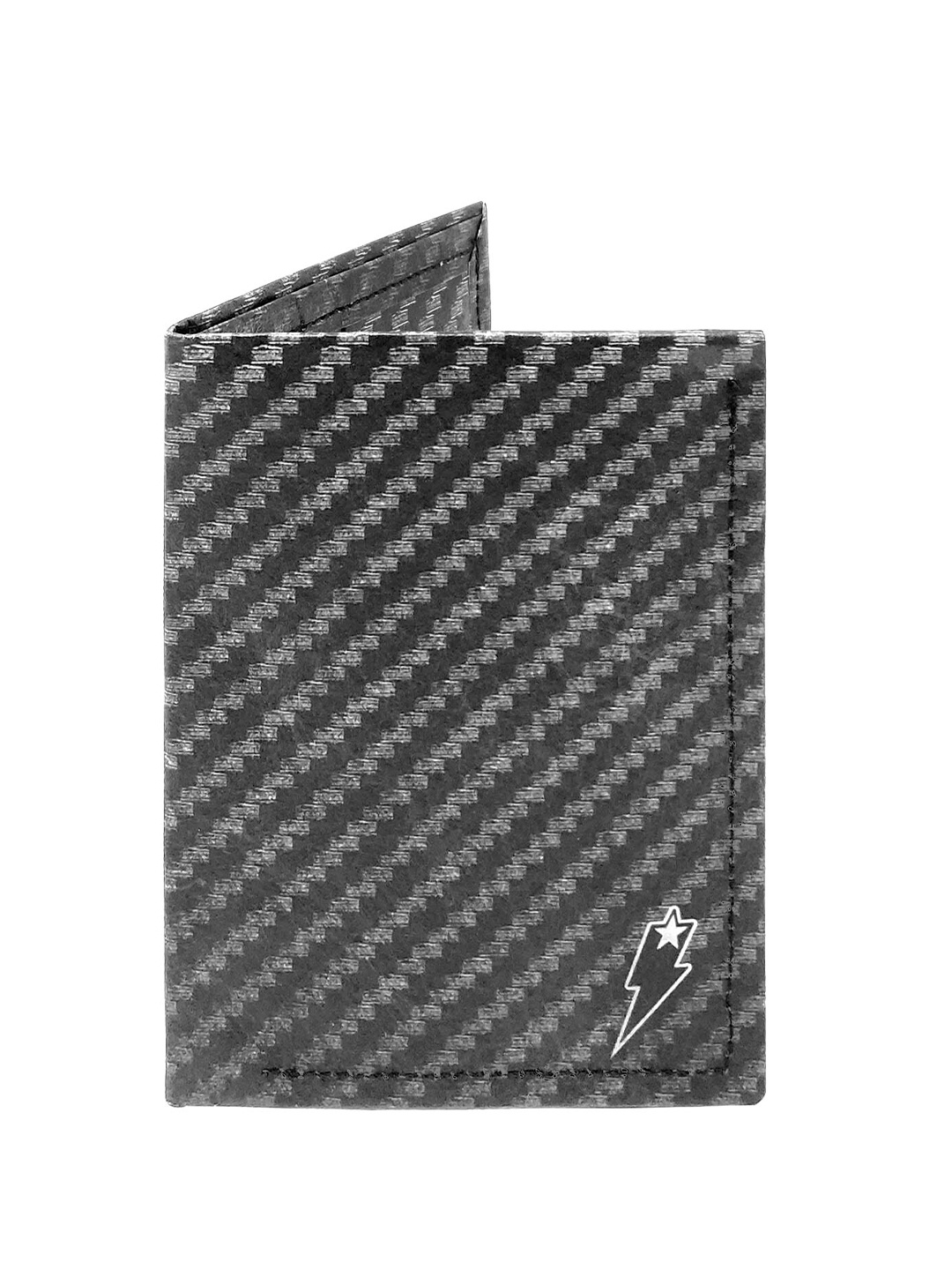 

SUPERVEK Unisex Carbonista Printed Card Holder, Black