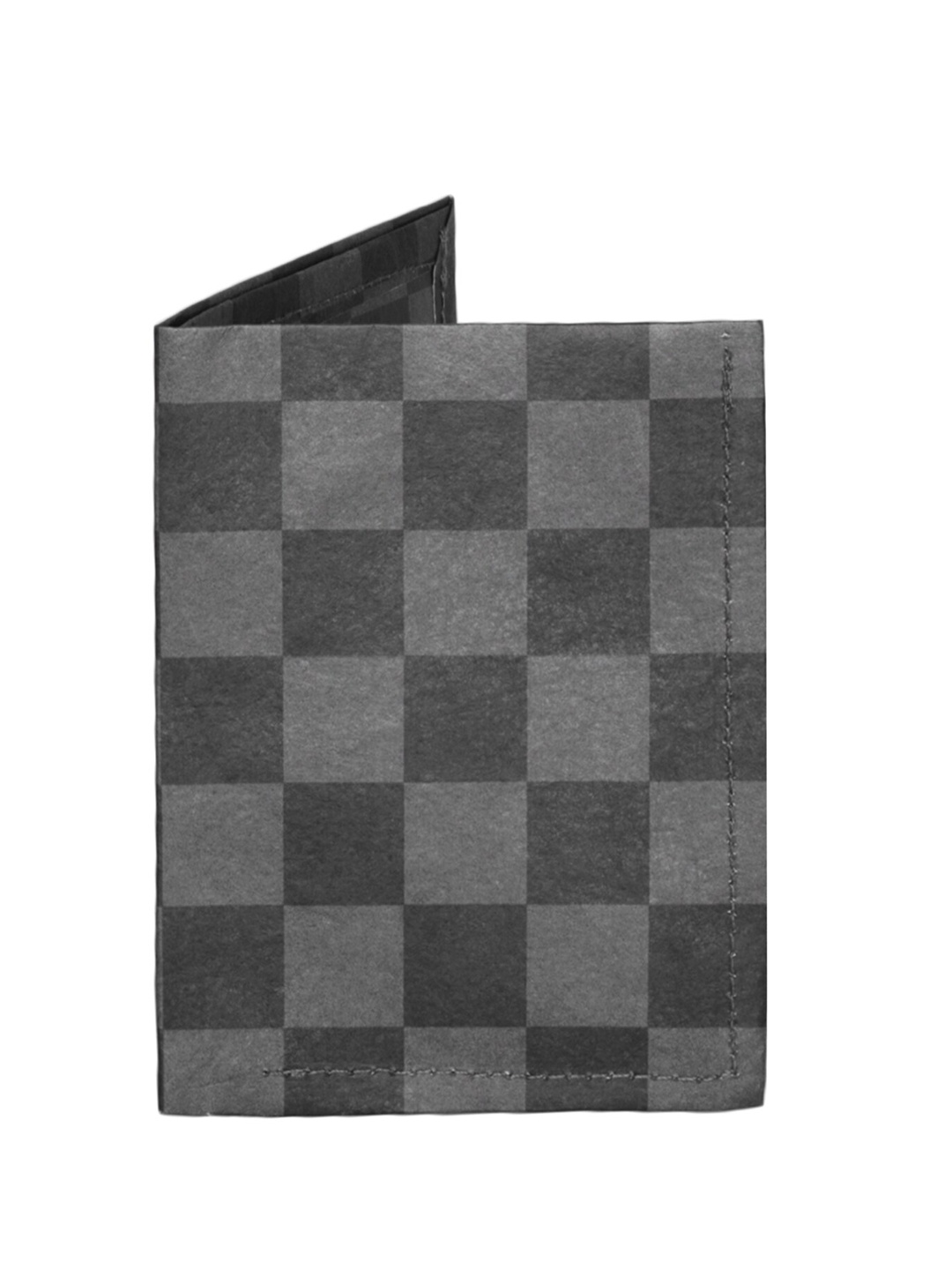 

SUPERVEK Unisex Checked Card Holder, Black