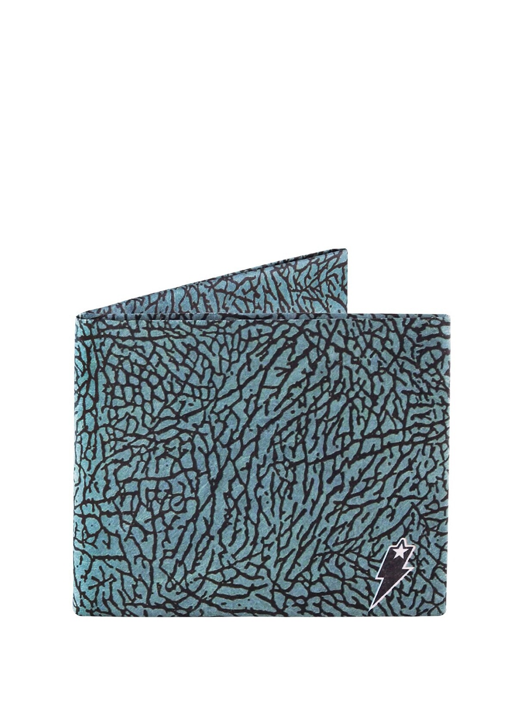 

SUPERVEK Unisex Abstract Printed Two Fold Wallet, Green