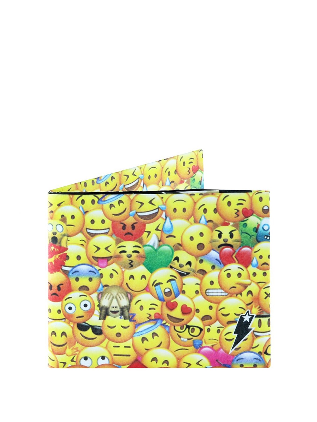 

SUPERVEK Unisex Graphic Printed Two Fold Wallet, Yellow