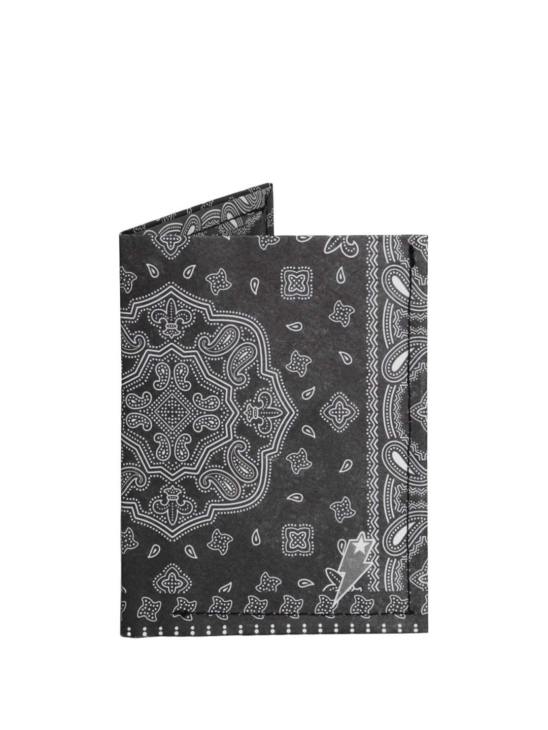 

SUPERVEK Unisex Graphic Printed RFID Card Holder, Black