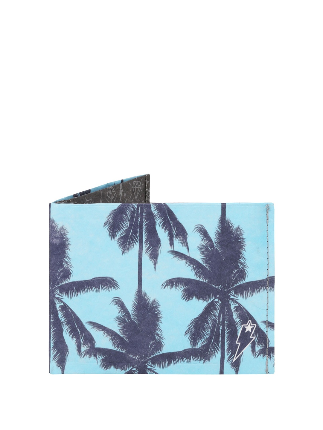 

SUPERVEK Unisex Printed Two Fold Wallet, Black