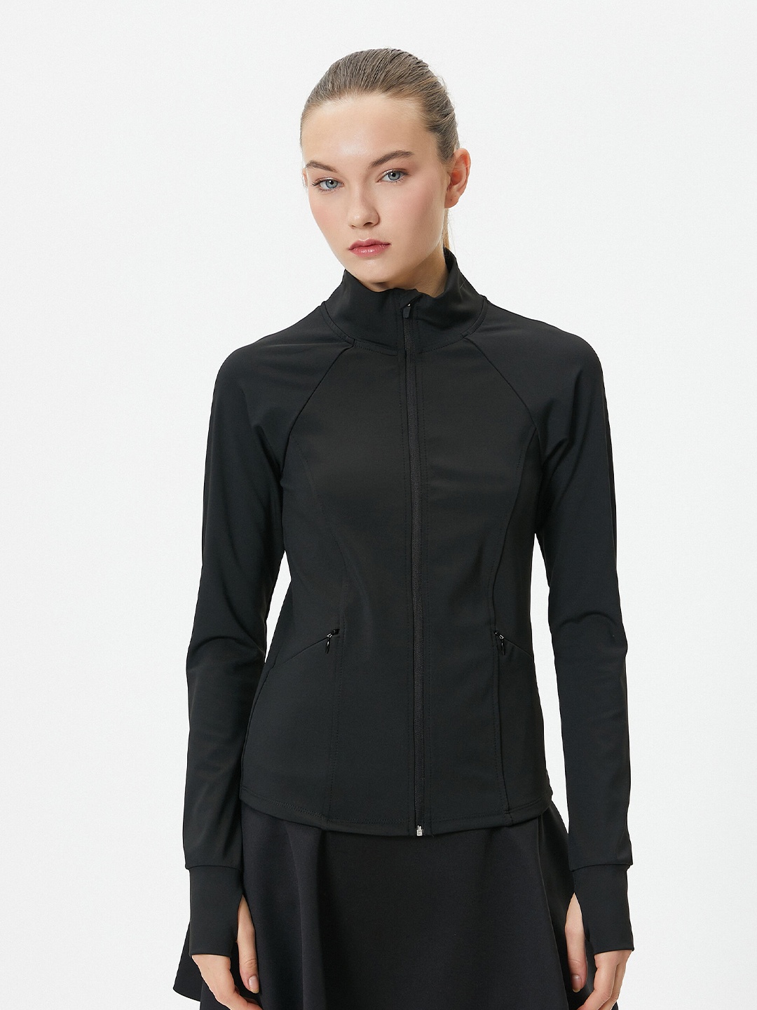 

Koton Mock Collar Sweatshirt, Black
