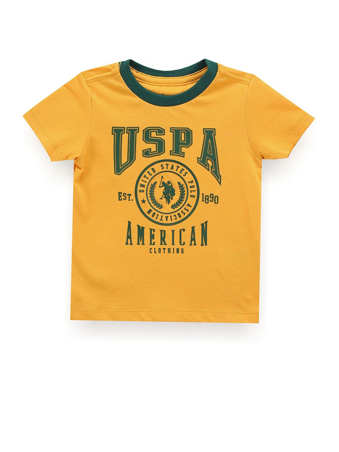 

U.S. Polo Assn. Kids Boys Typography Printed T-Shirt, Orange