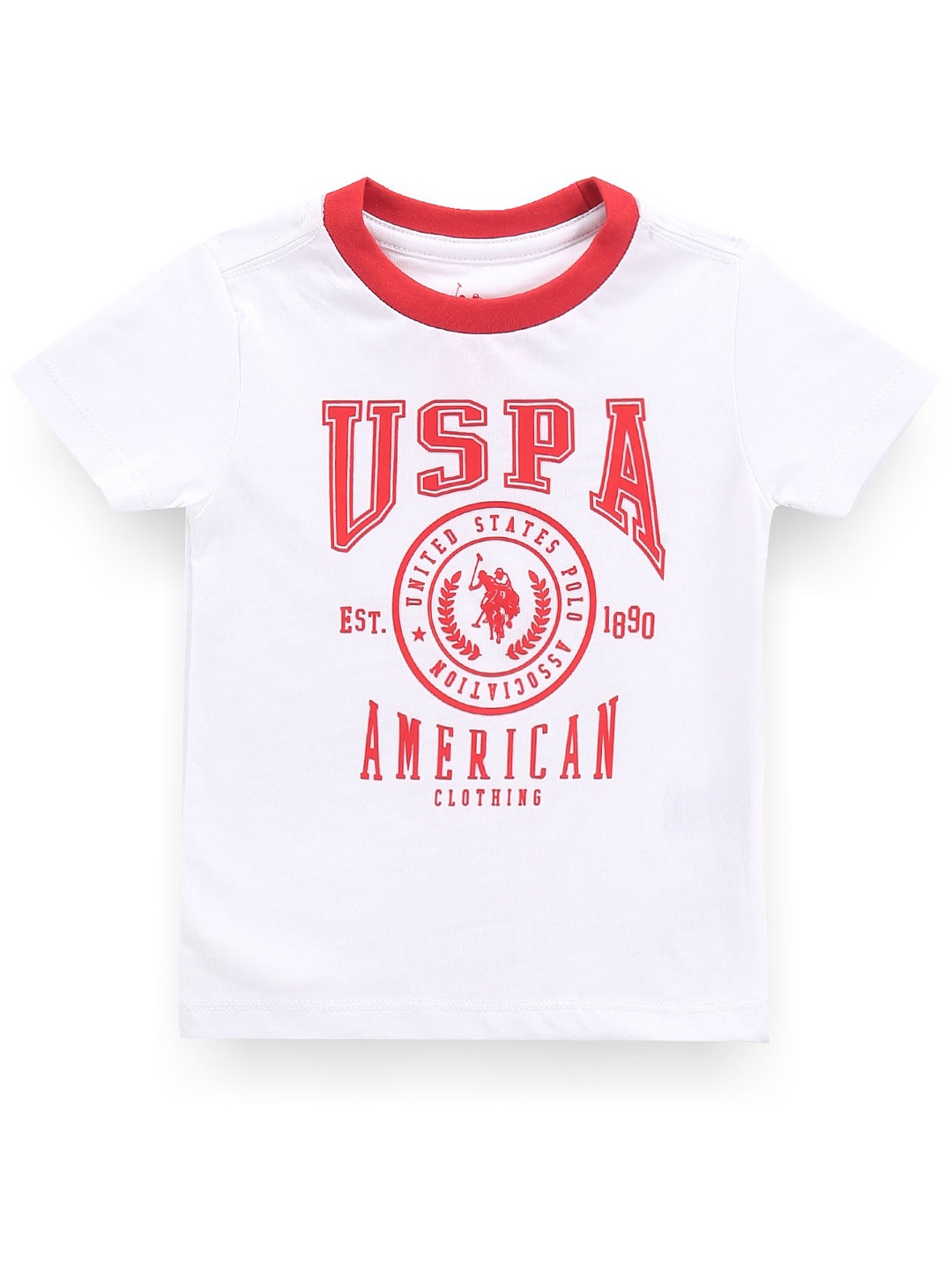 

U.S. Polo Assn. Kids Boys Typography Printed T-Shirt, White