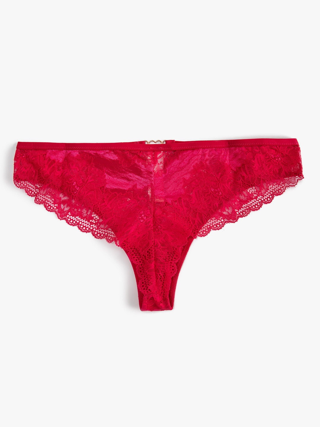 

Koton Women Self Design Bikini Briefs, Red