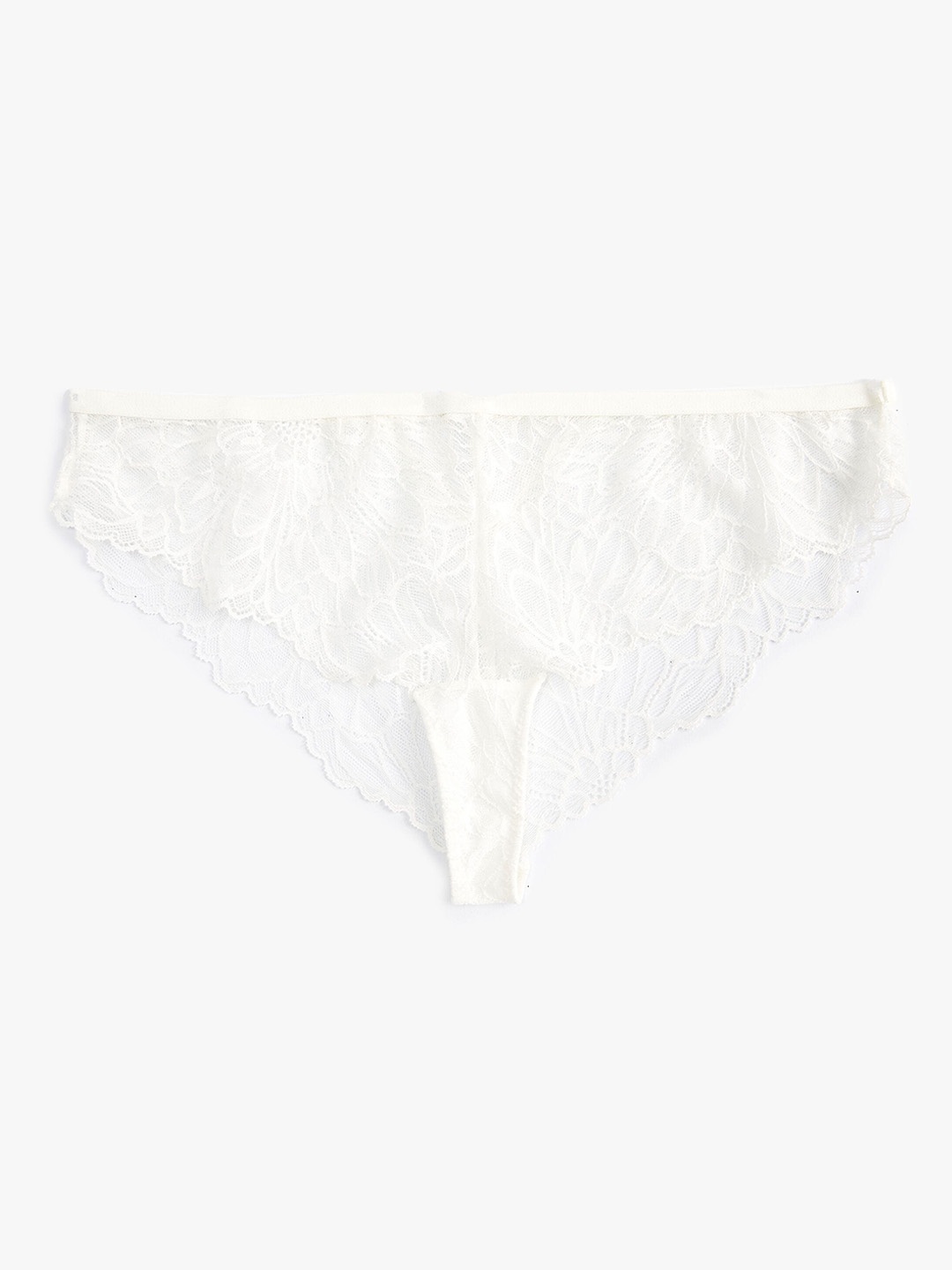 

Koton Self-Design Laced Thong Briefs 8684286711410, White