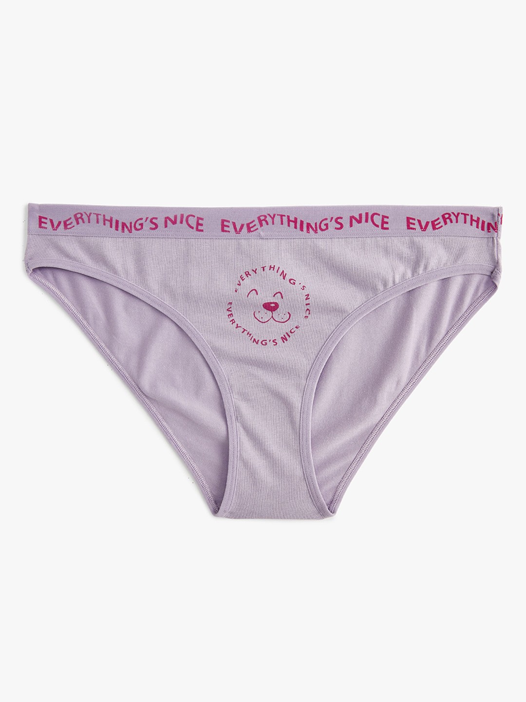 

Koton Printed Mid-Rise Hipster Briefs 8683968982247, Purple