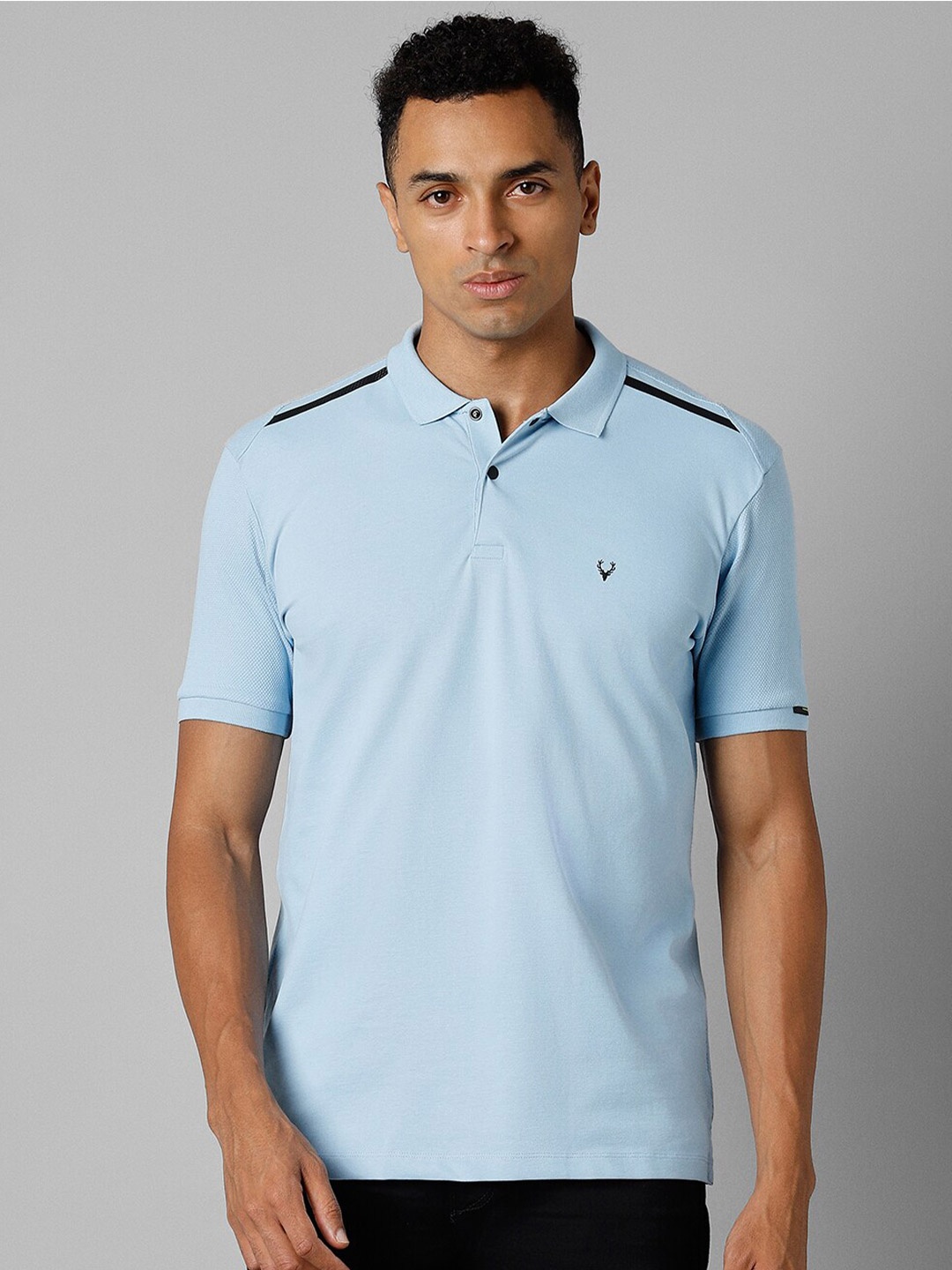 

Allen Solly Polo Collar Pure Cotton T-shirt, Blue