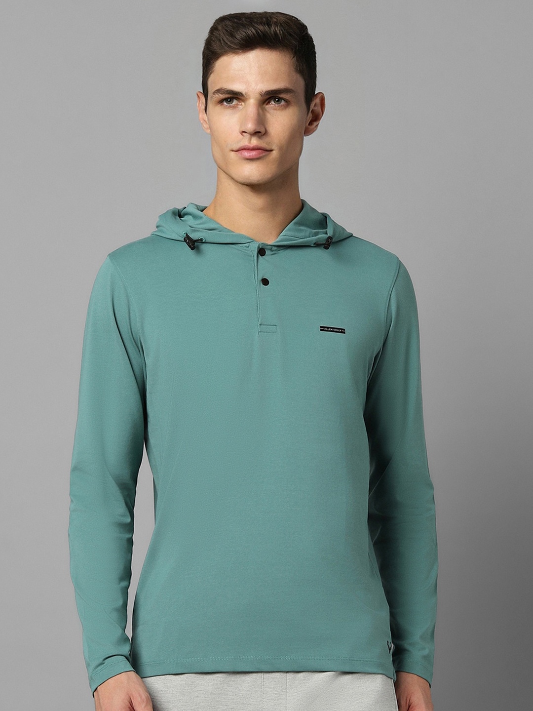 

Allen Solly Hooded Pure Cotton T-shirt, Green