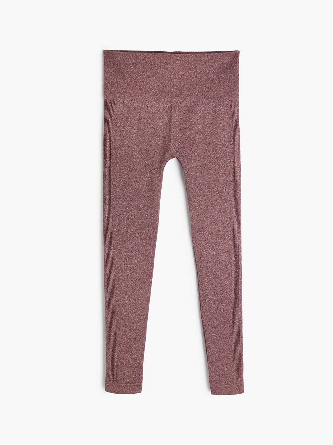 

Koton Self-Design Ankle-Length Leggings, Maroon