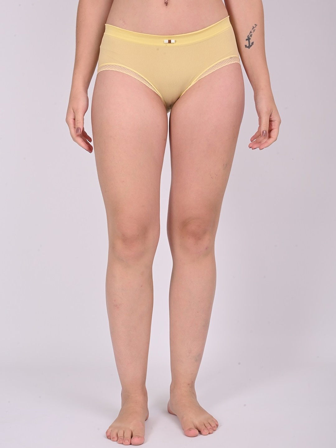 

MYYNTI High Coverage Mid Rise Hipster Briefs, Yellow
