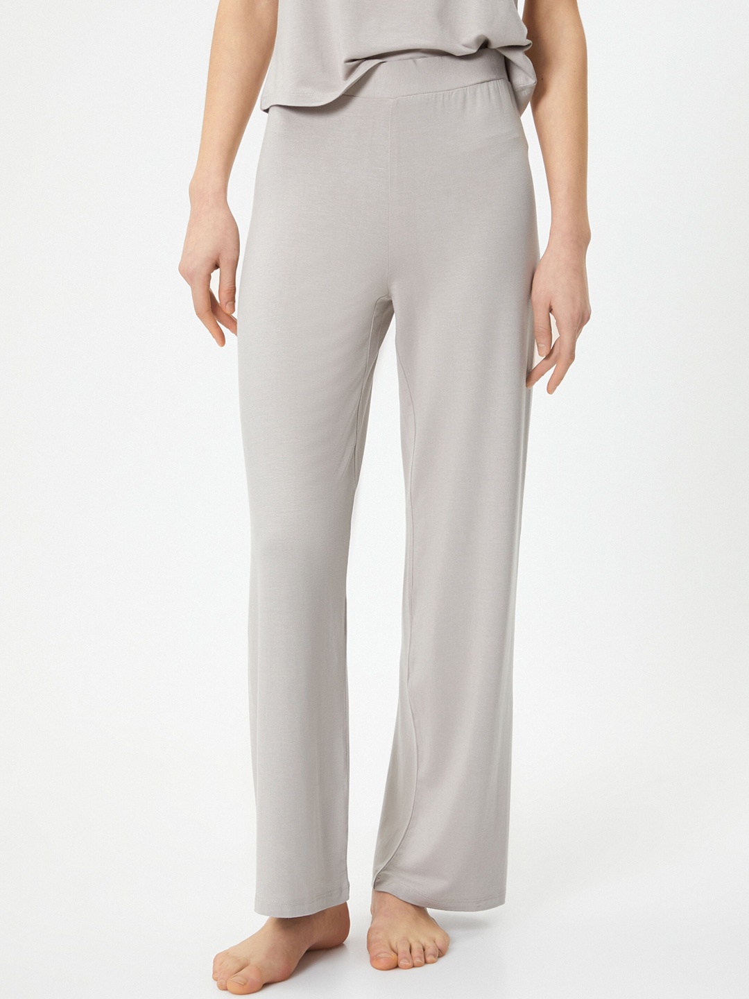 

Koton Shoulder Straps Sleeveless Night Suit, Grey