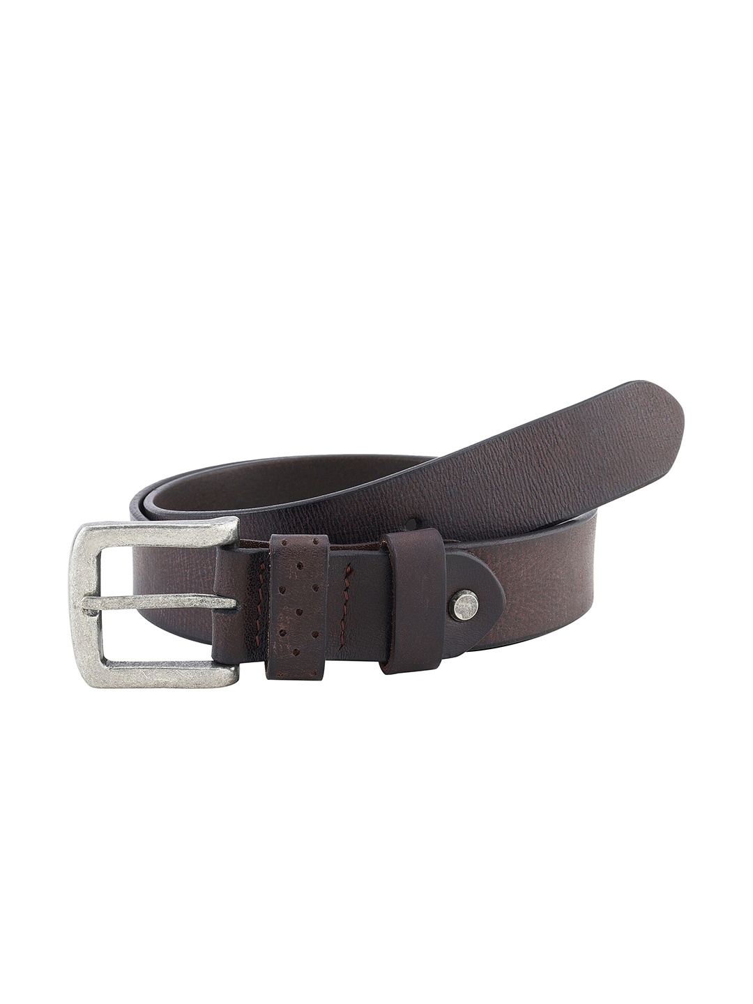 

Aditi Wasan Men Textured Leather Belt, Brown