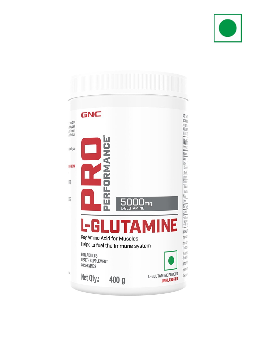 

GNC Pro Performance L-Glutamine Powder - 400g, Red