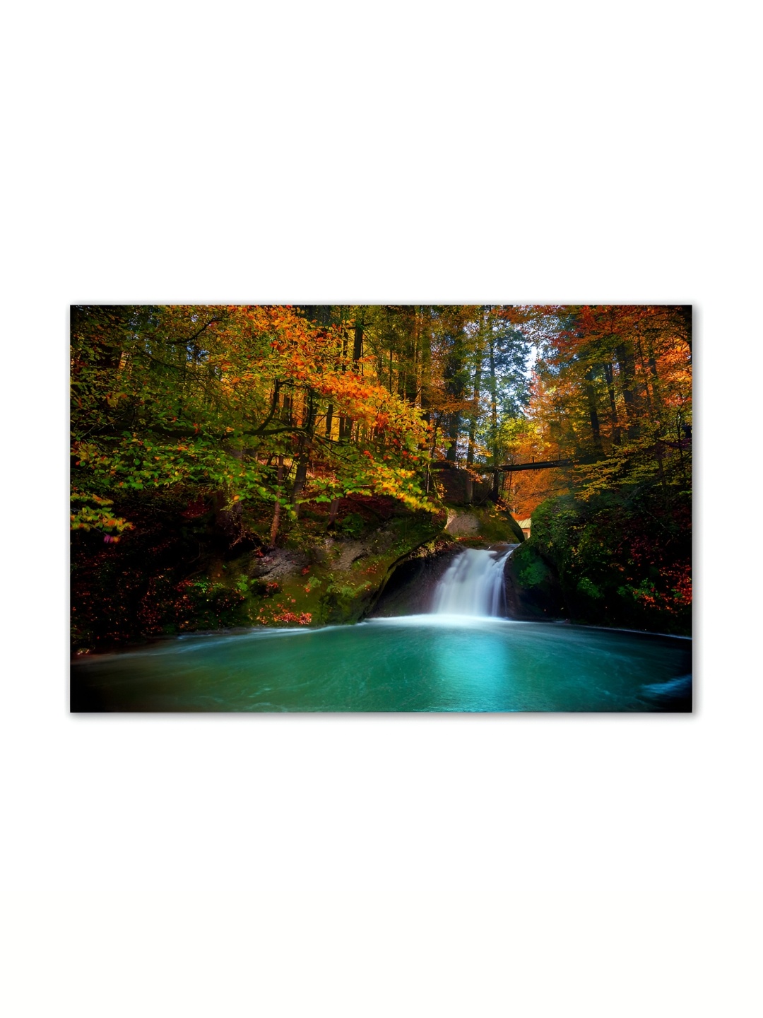 

Tamatina Orange & Blue Canvas Wall Photograph Wall Art