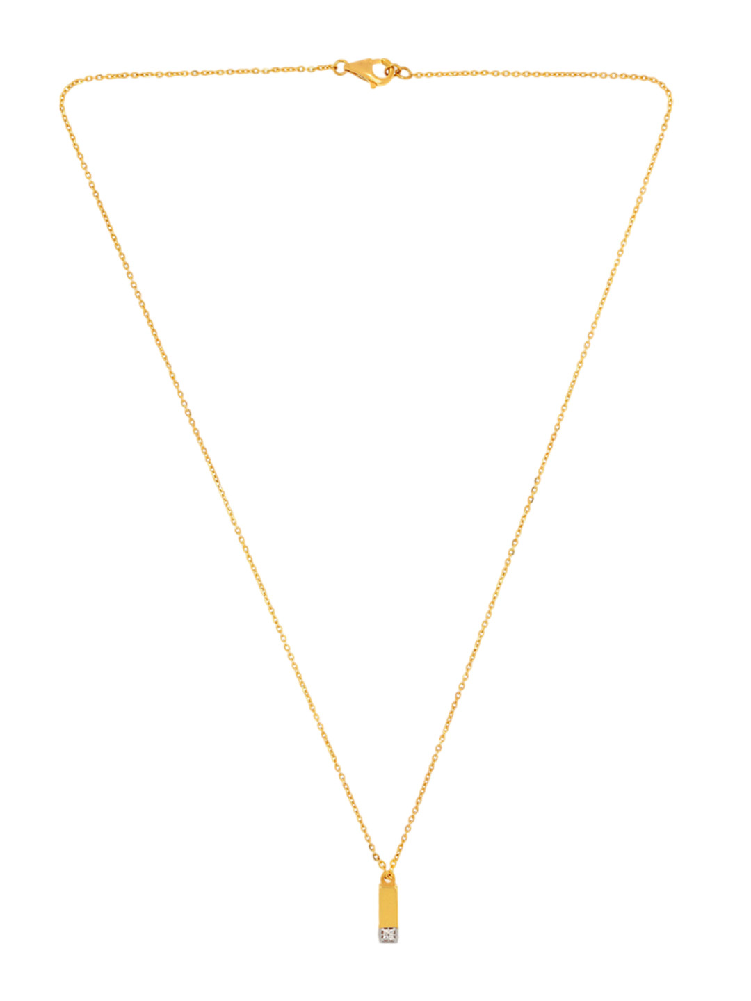 

BHIMA 22K Hallmark 916 Purity Yellow Gold Stone Pendant Necklace