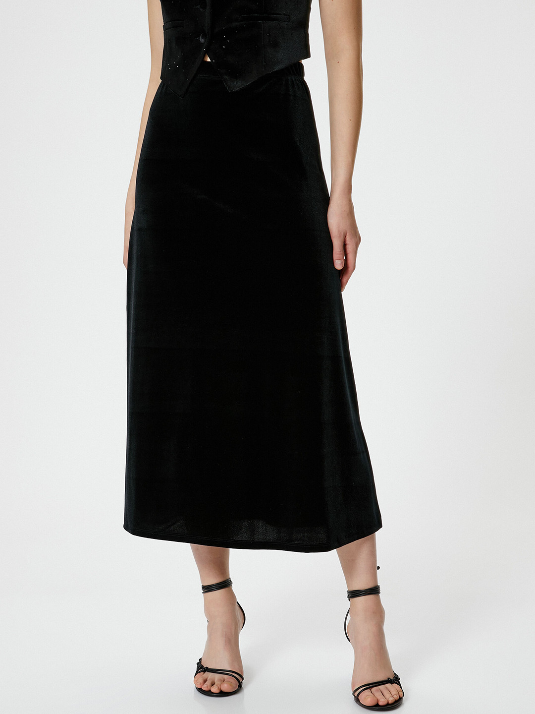 

Koton A Line Midi Skirt, Black