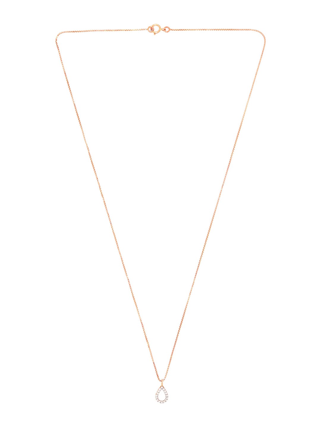 

BHIMA 18K Hallmark (750) Purity Yellow Gold Rosepolish Stone Necklace