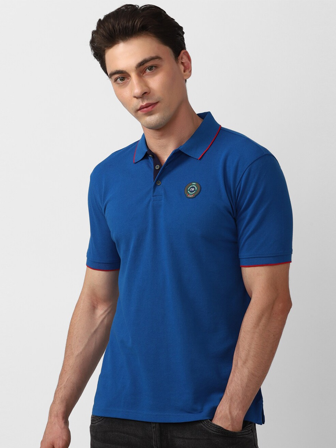 

Peter England Casuals Polo Collar Casual T-shirt, Blue