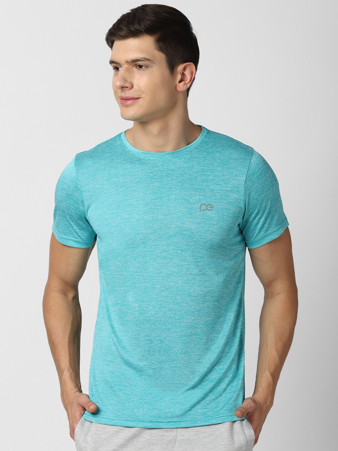 

Peter England Casuals Round Neck T-shirt, Green