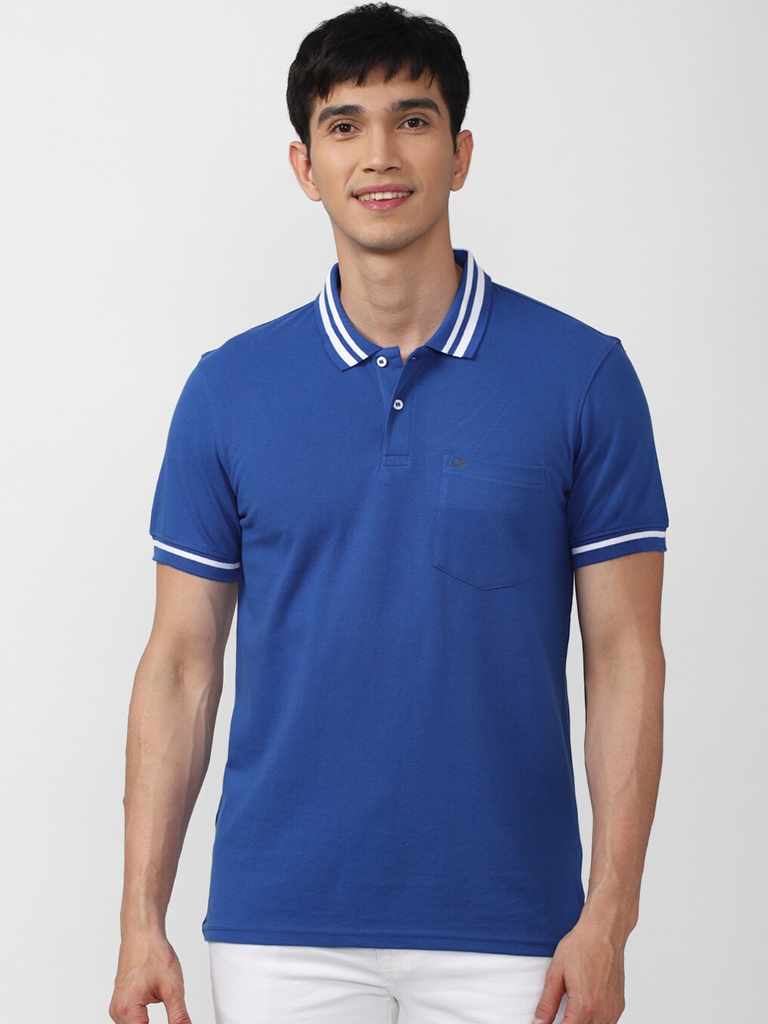 

Peter England Casuals Polo Collar T-shirt, Blue