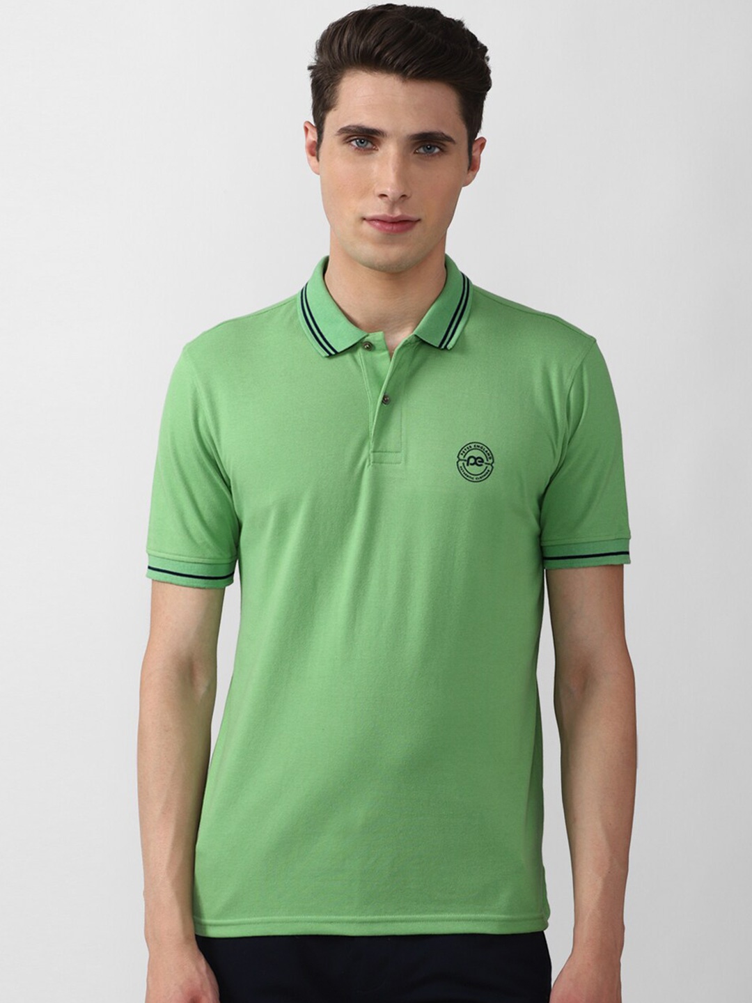

Peter England Casuals Polo Collar Casual T-shirt, Green