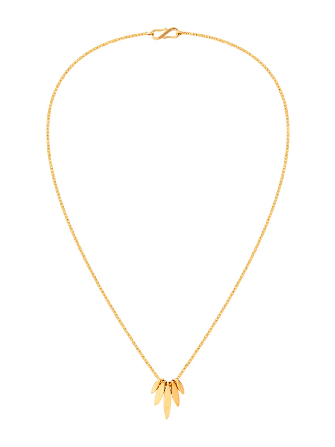 

BHIMA 22K Hallmark 916 Purity Yellow Gold Fringe Pendant Necklace