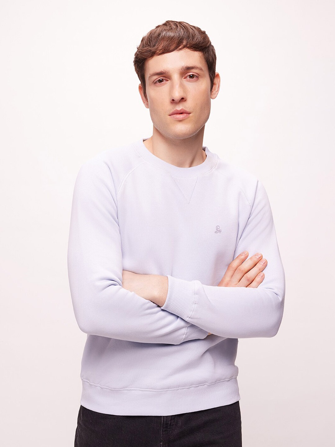 

Bombay High Men Crew Neck Regular Fit Solid Knit Sweatshirt, Pink