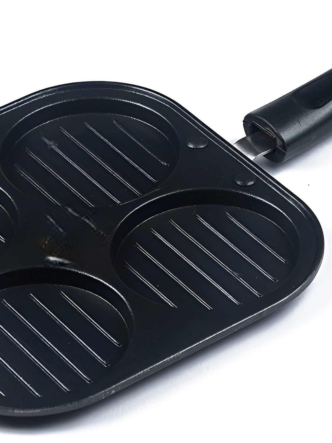 

RBGIIT Black Aluminium Dishwasher and Microwave Safe Grill Pan