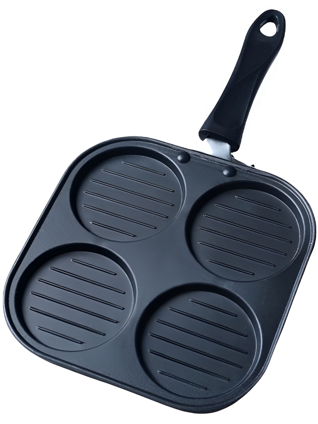 

RBGIIT Black Aluminium Dishwasher and Microwave Safe Grill Pan