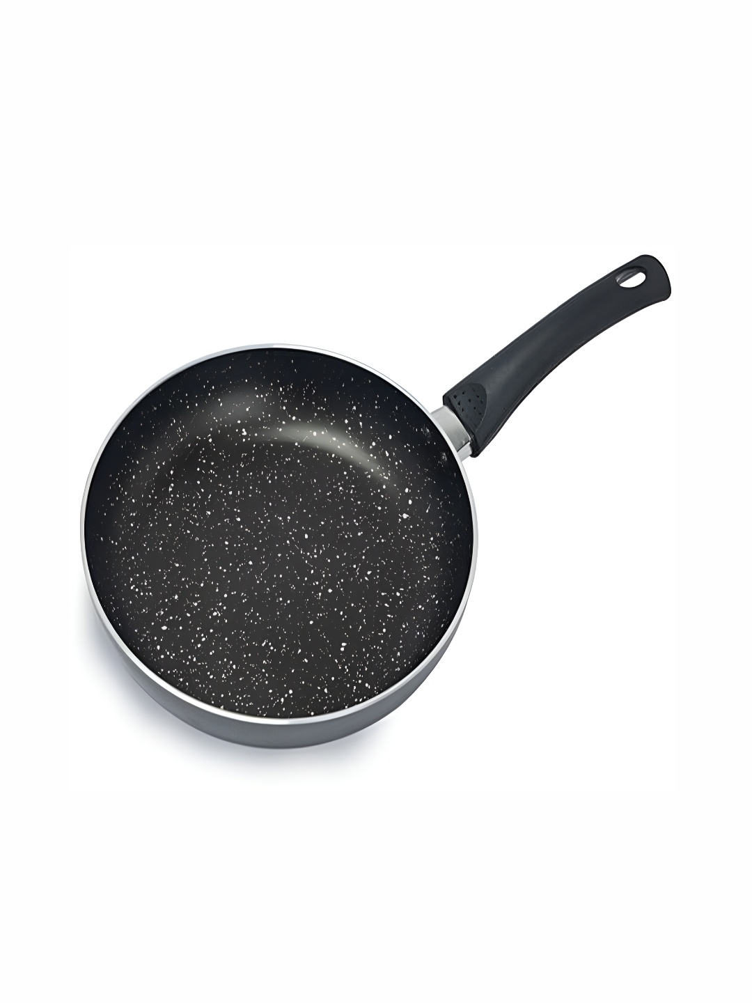

RBGIIT Black Aluminium Dishwasher and Microwave Safe Kadhai or Wok