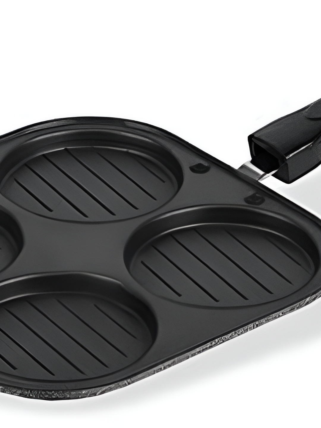 

RBGIIT Black Aluminium Dishwasher and Microwave Safe Frying Pan