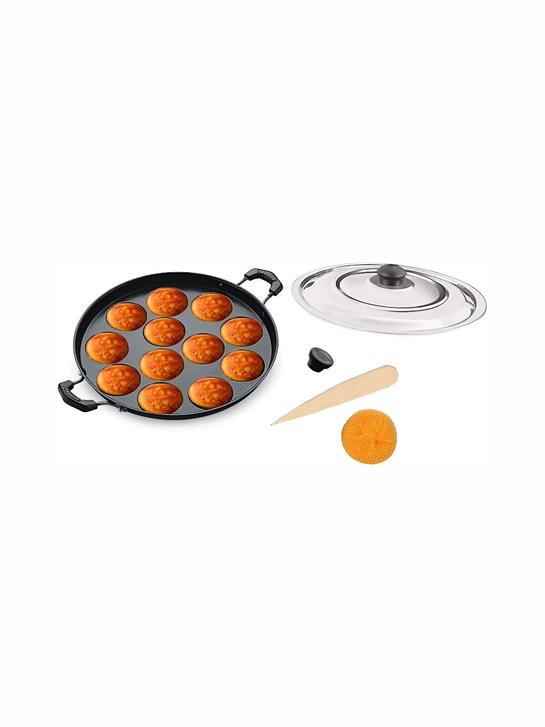 

RBGIIT Black Aluminium Dishwasher and Microwave Safe Idli Maker
