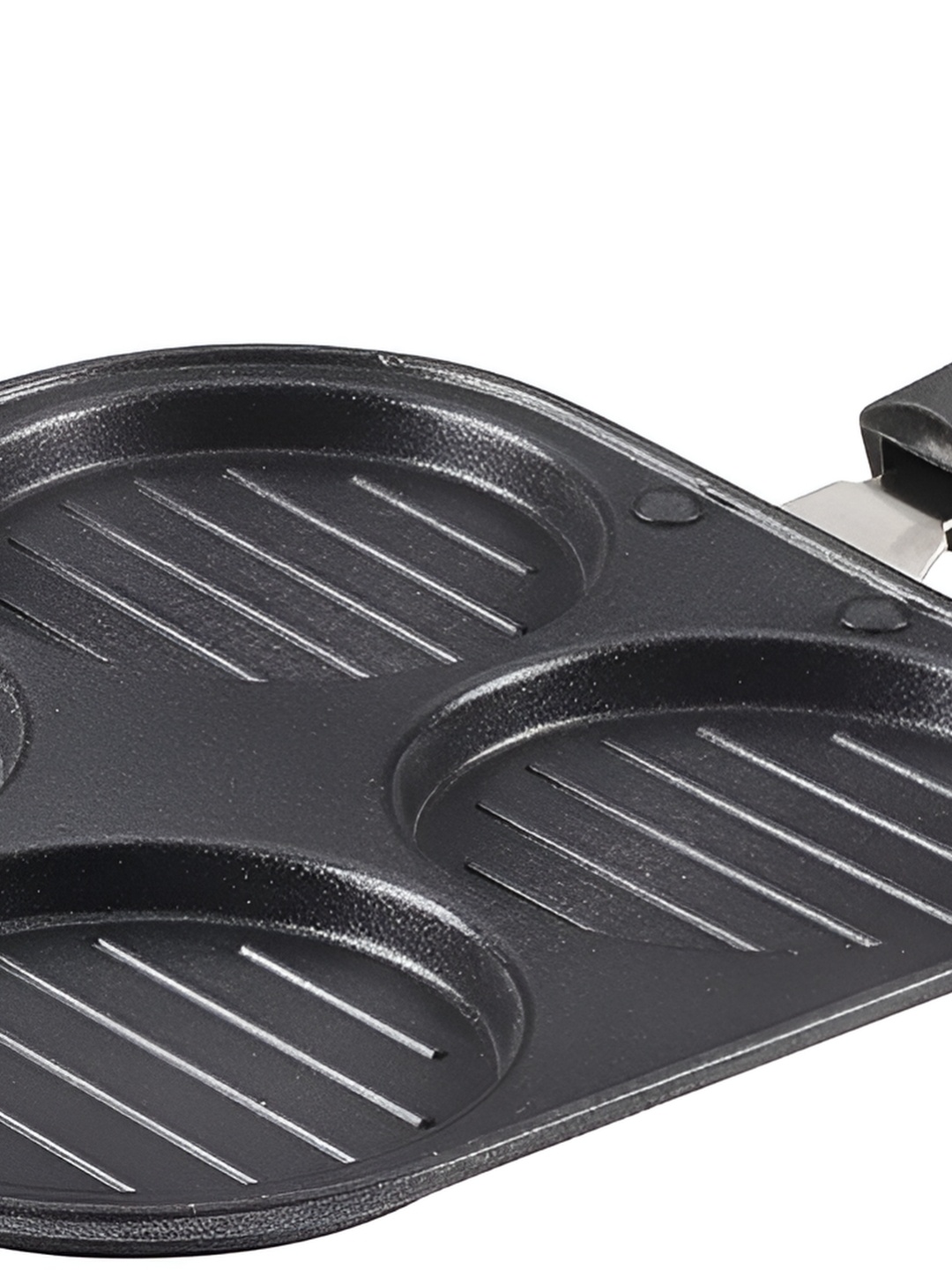 

RBGIIT Black Aluminium Dishwasher and Microwave Safe Grill Pan