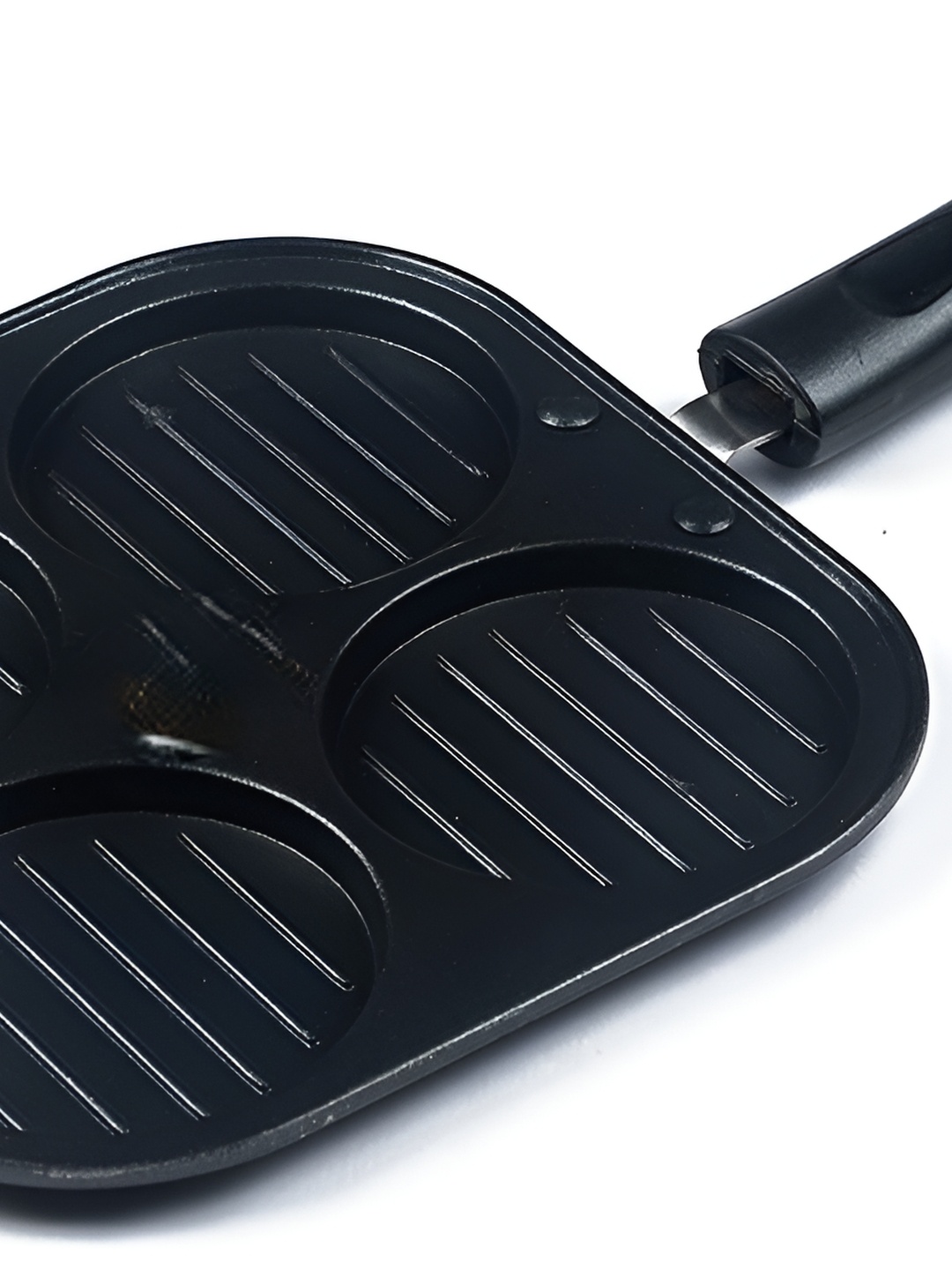 

RBGIIT Black Aluminium Dishwasher and Microwave Safe Frying Pan