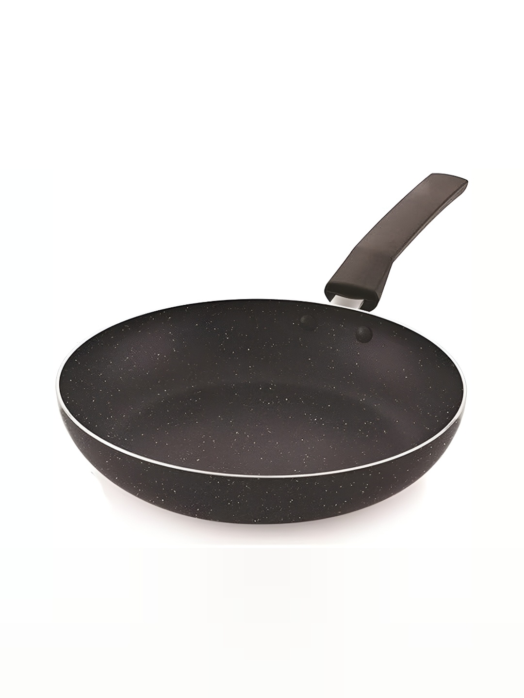 

RBGIIT Black Aluminium Dishwasher and Microwave Safe Frying Pan